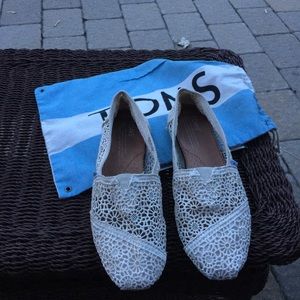 TOMS  Women's Moroccan Crochet Alpargata Slip on